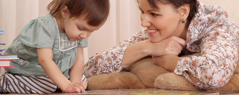 Mother with young child