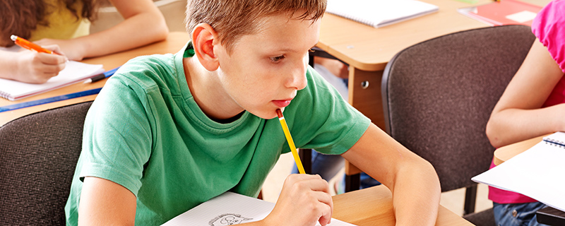 Boy at School