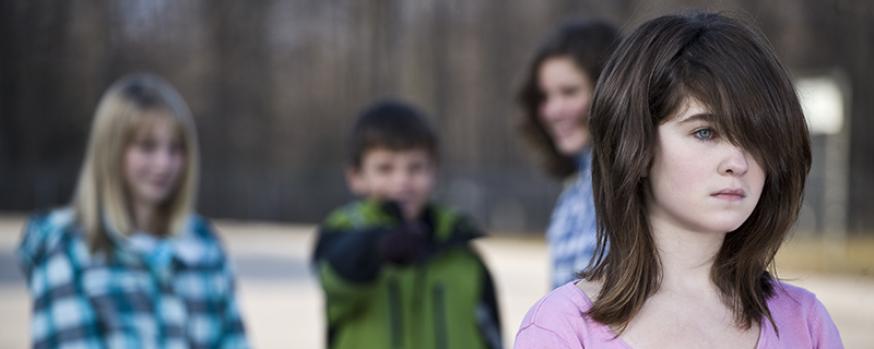 Teen being bullied