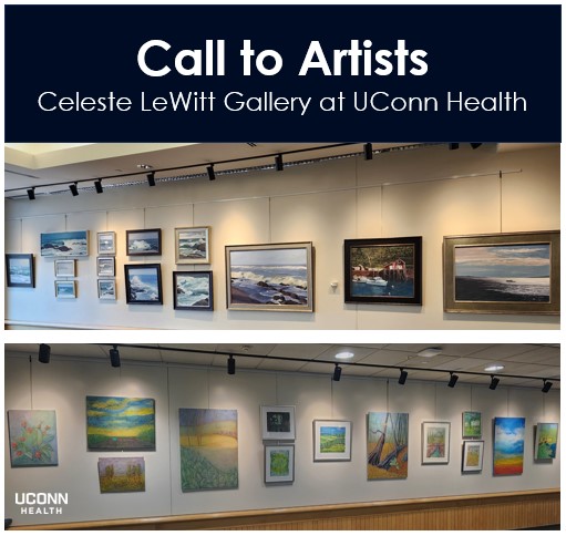 Call to Artists image showing Celeste LeWitt Gallery walls.