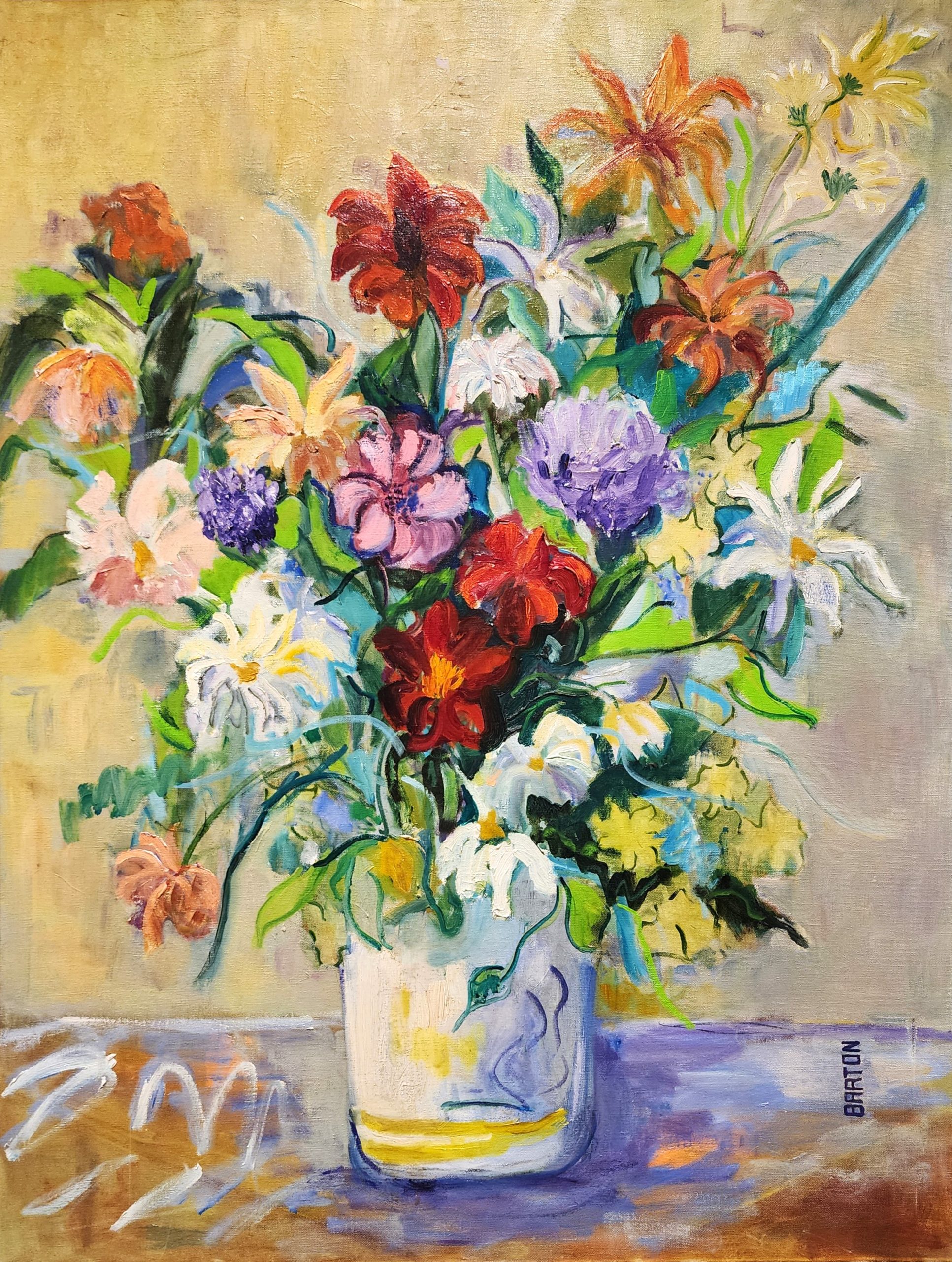 "Flowers on The Table" by Barton