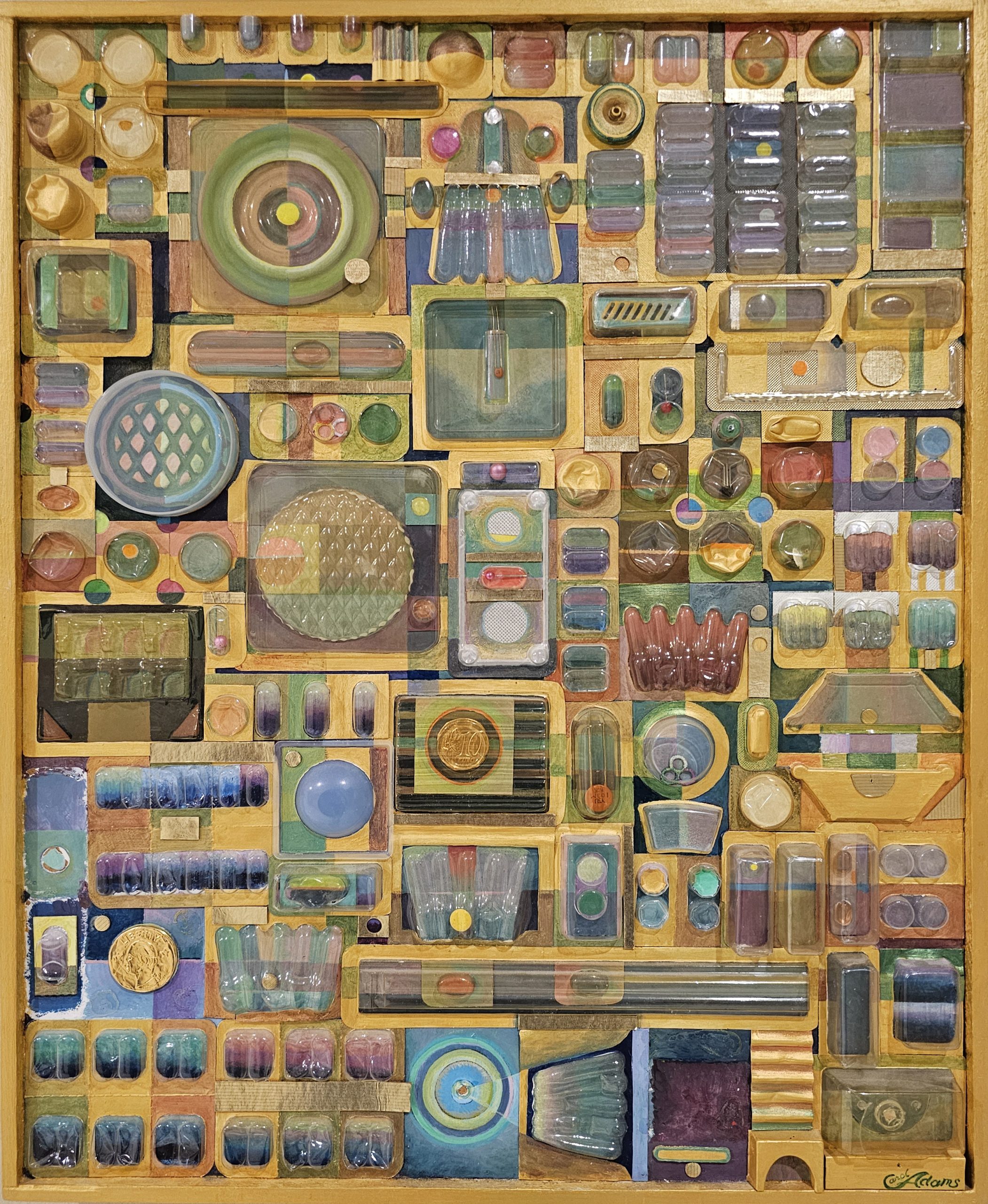 "Midas Touch" by Carol Adams, 16.5 x 20, Mixed Media