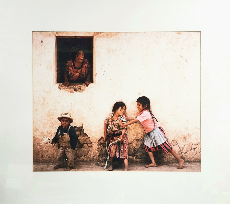 "Three Children Against Wall" by Isadore Berson, 28 x 32, Photography