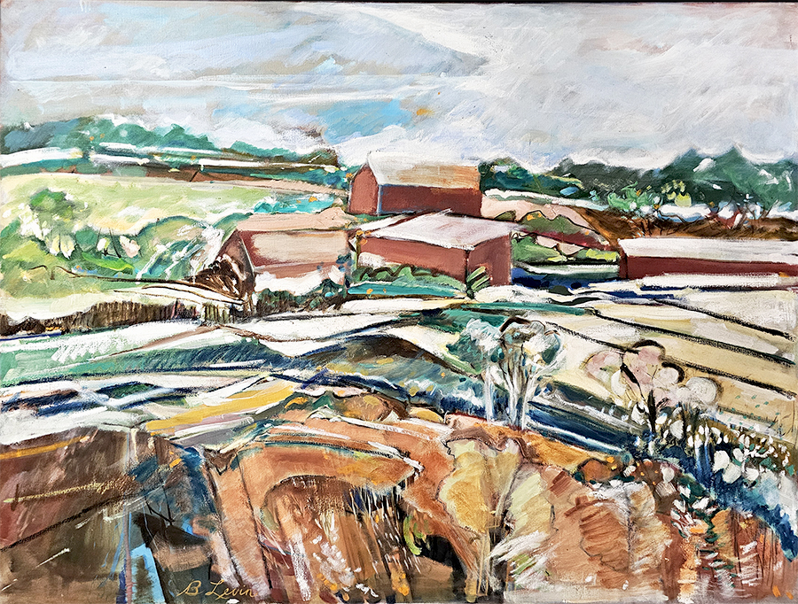 "Landscape" by Barbara Levin, 36 x 48, Oil on Canvas