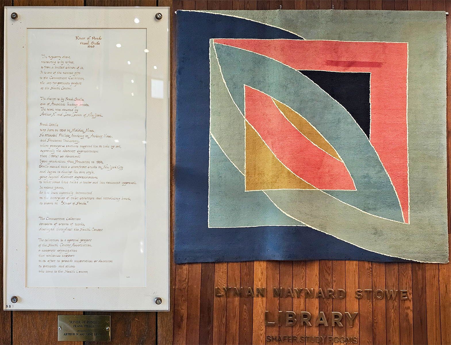 "River of Ponds" by Frank Stella, 10' x 10' , Tapestry