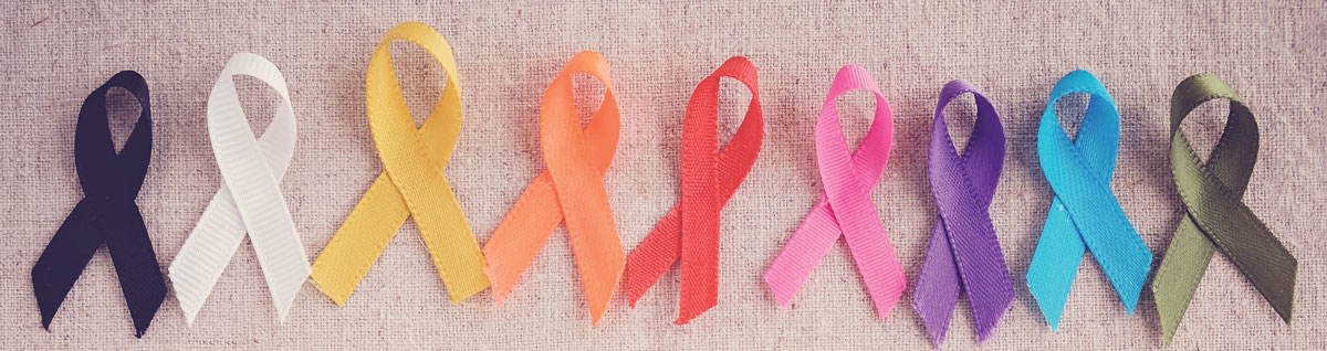 colorful ribbons, cancer awareness, World cancer day background (Getty)