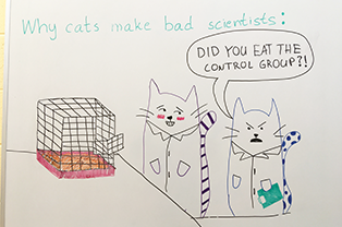 Control Group Cat Cartoon