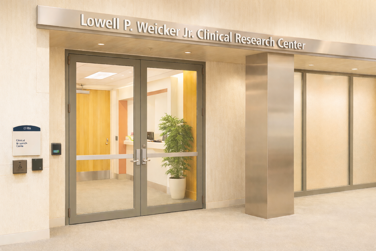 Entrance to Clinical Research Center (CRC)