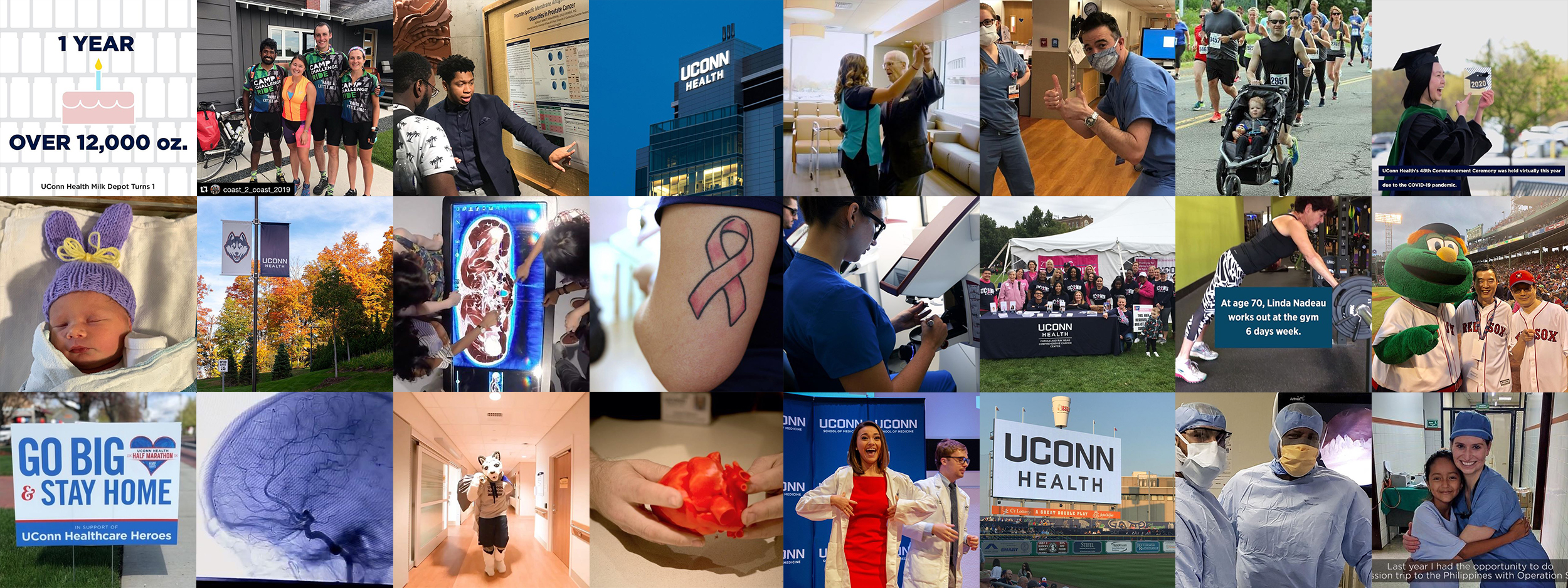 social_media_2500x938 Collage of UConn Health Instagram photos