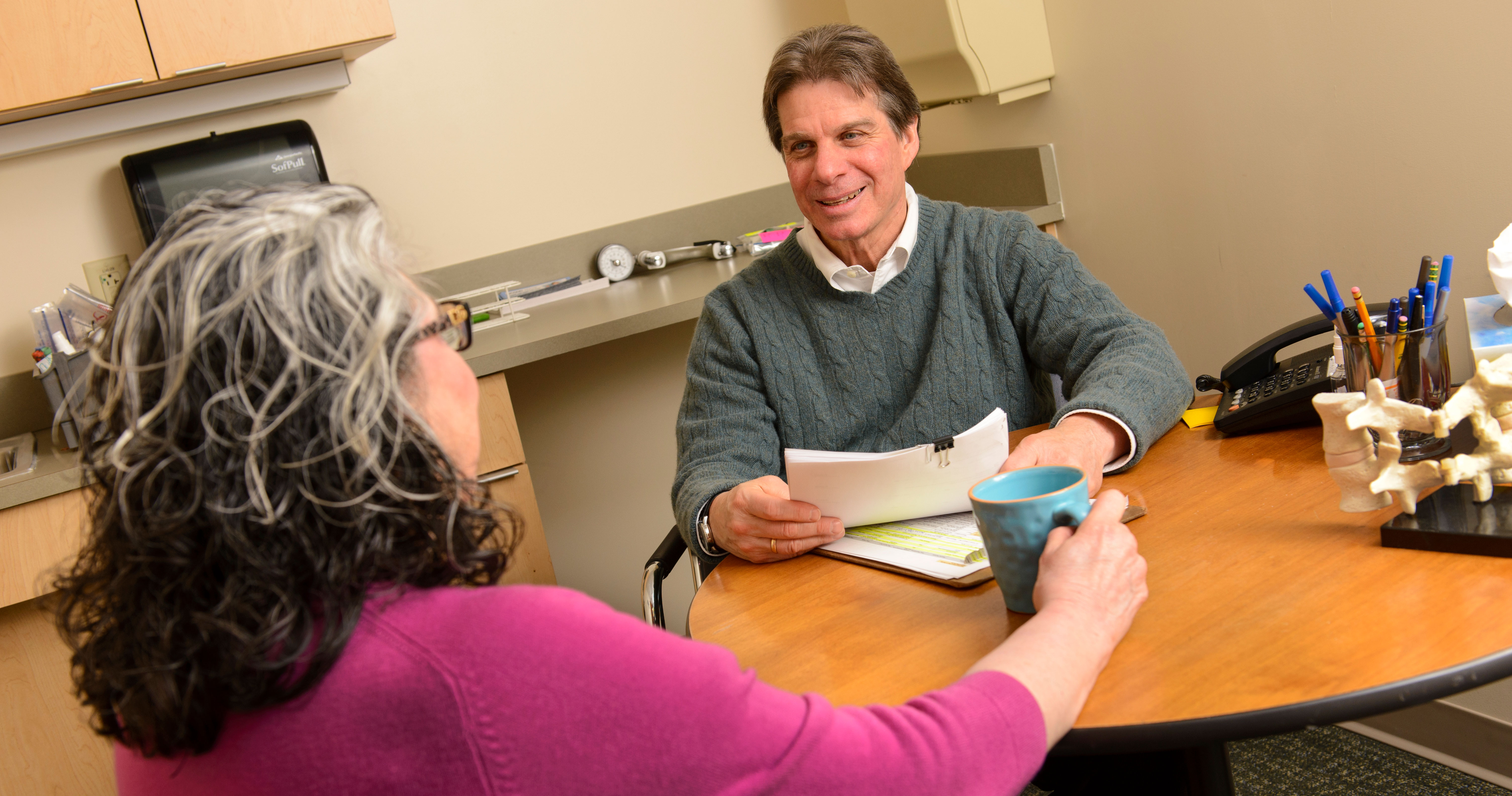 Dr. Fortinsky with patient