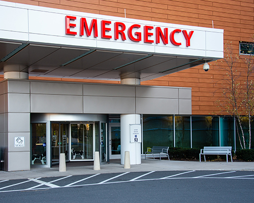 UConn Health Emergency Department entrance