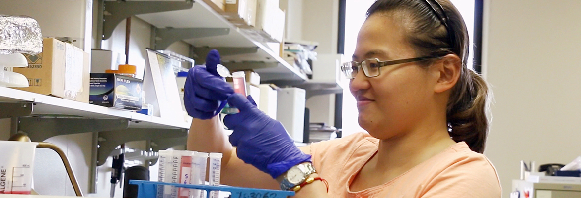 Researcher in a lab