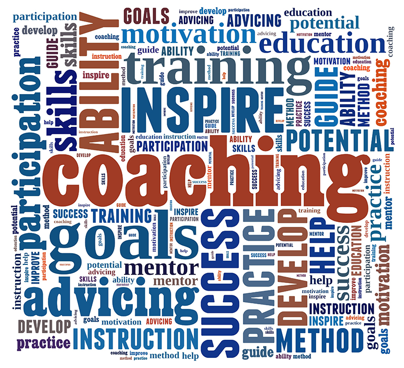Coaching word cloud