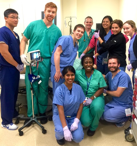 Anesthesiology Residents at Simulation Center