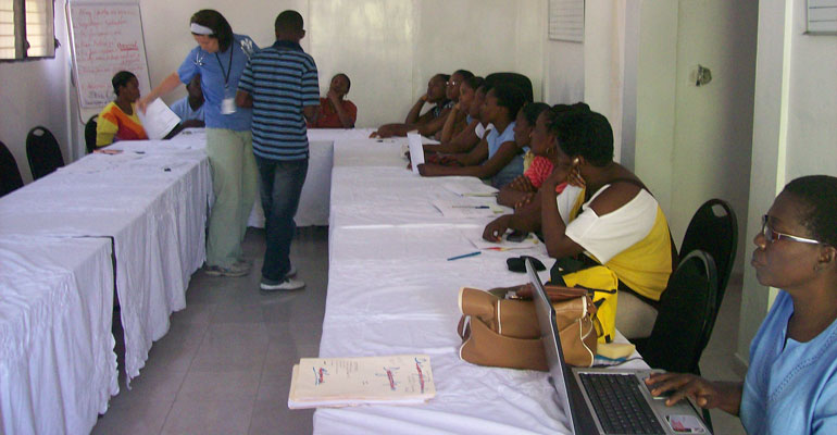 2.	Teaching cholera to Haitian RNs and docs