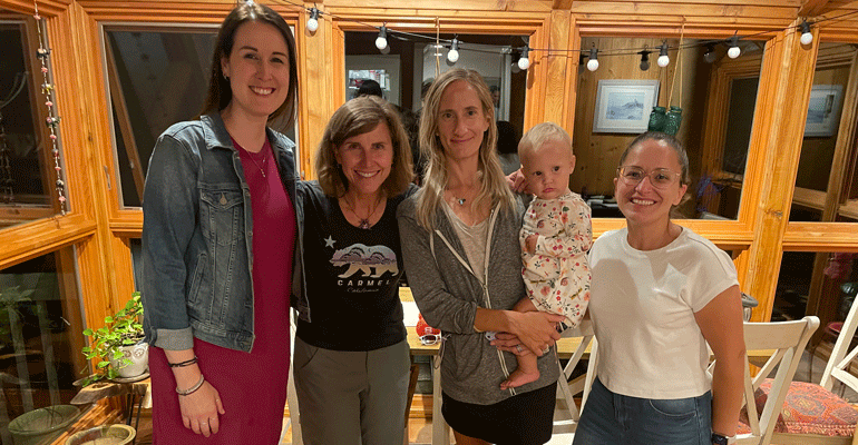 Group with baby