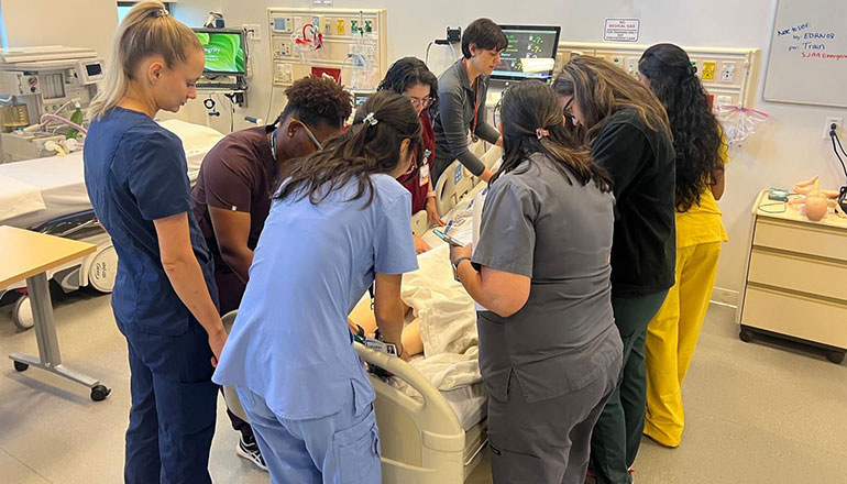 Residents working simulation