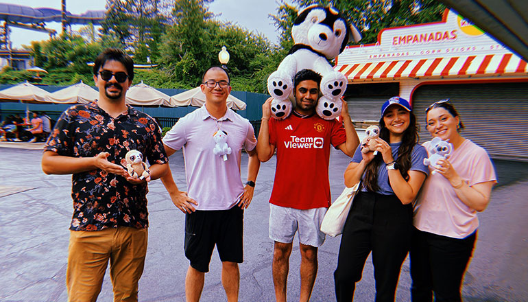 Residents with stuffies