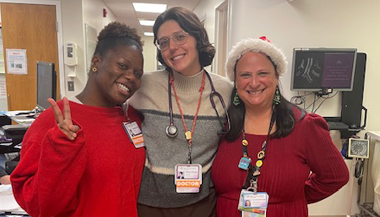 Holidays 2025 Dr. Amado and Dr. Tross with Dr. Mansilla