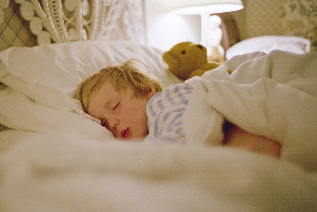 Young boy sleeping