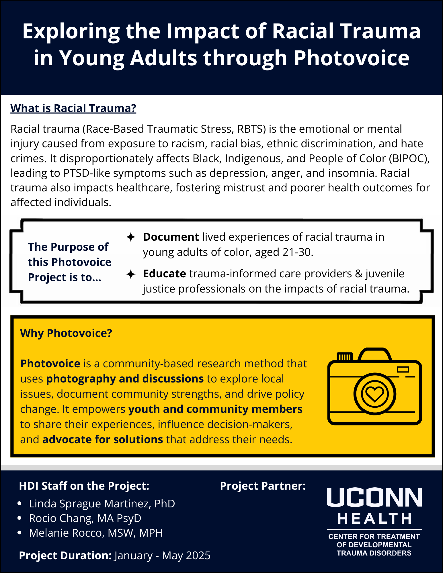 Exploring the Impact of Racial Trauma in Young Adults through Photovoice