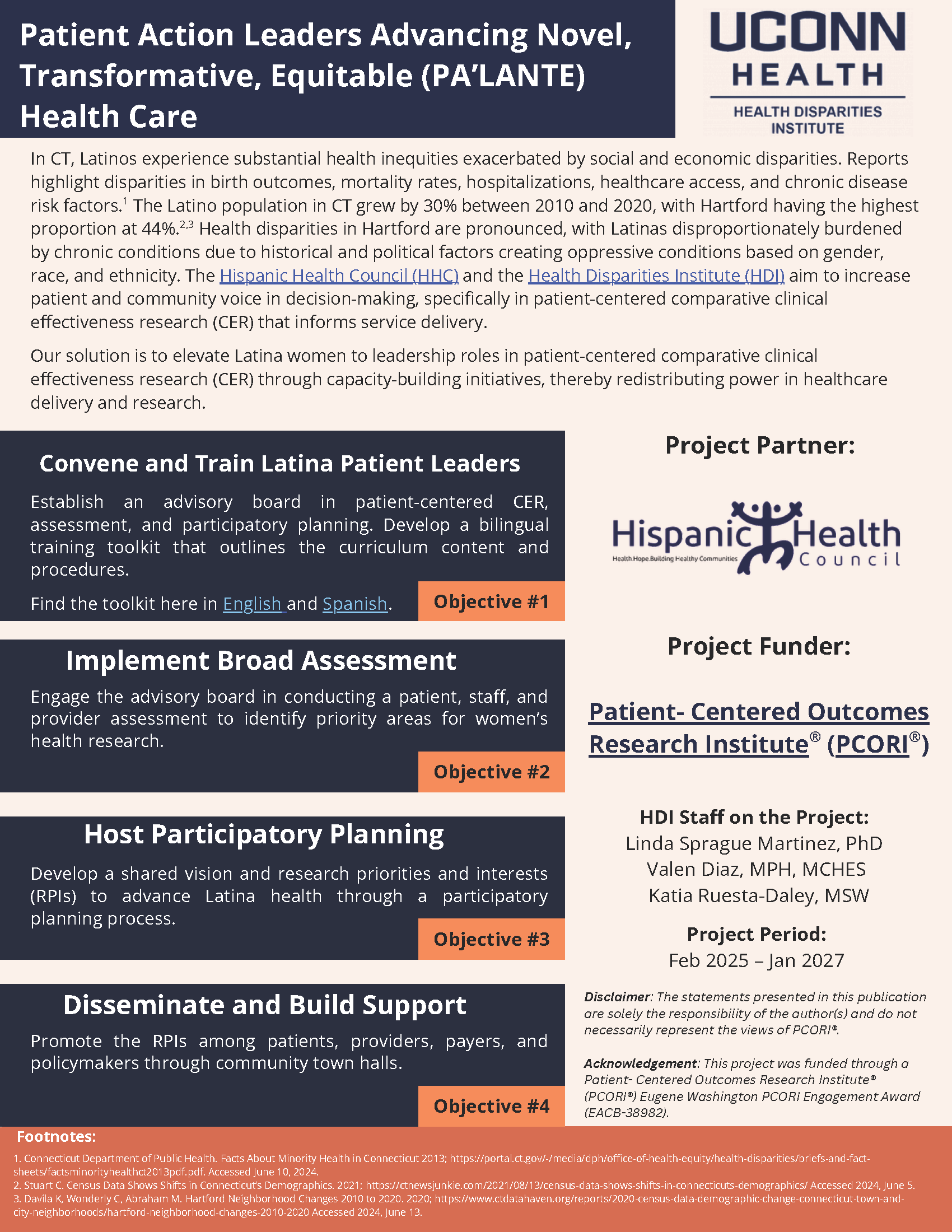 Patient Action Leaders Advancing Novel, Transformative, Equitable (PA'LANTE) Health Care