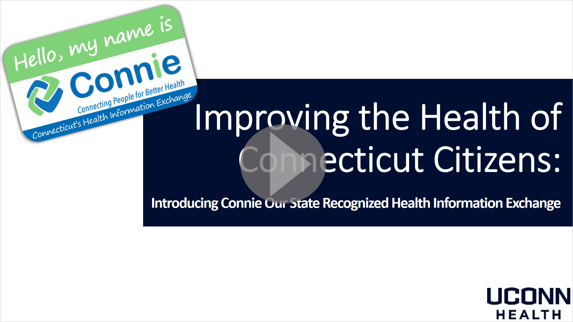 Introducing Connie Our State Recognized HIE Health Interoperability