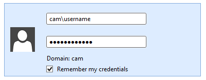 CAM User credential example
