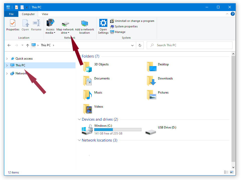 Mapping ECN Network Drive using Windows 8, 8.1, 10, or 11 — Purdue IT, Engineering IT