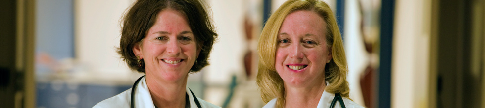 Two nurses smiling