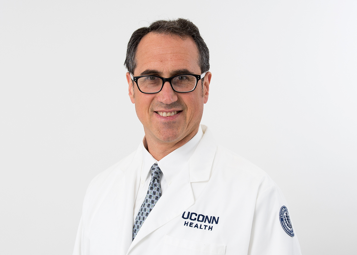 Abner Gershon MD is a radiologist at UConn Health on June 11, 2018. (Tina Encarnacion/UConn Health photo)