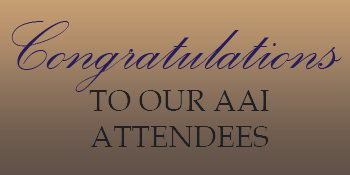 Congratulations to Our AAI 2015 Attendees