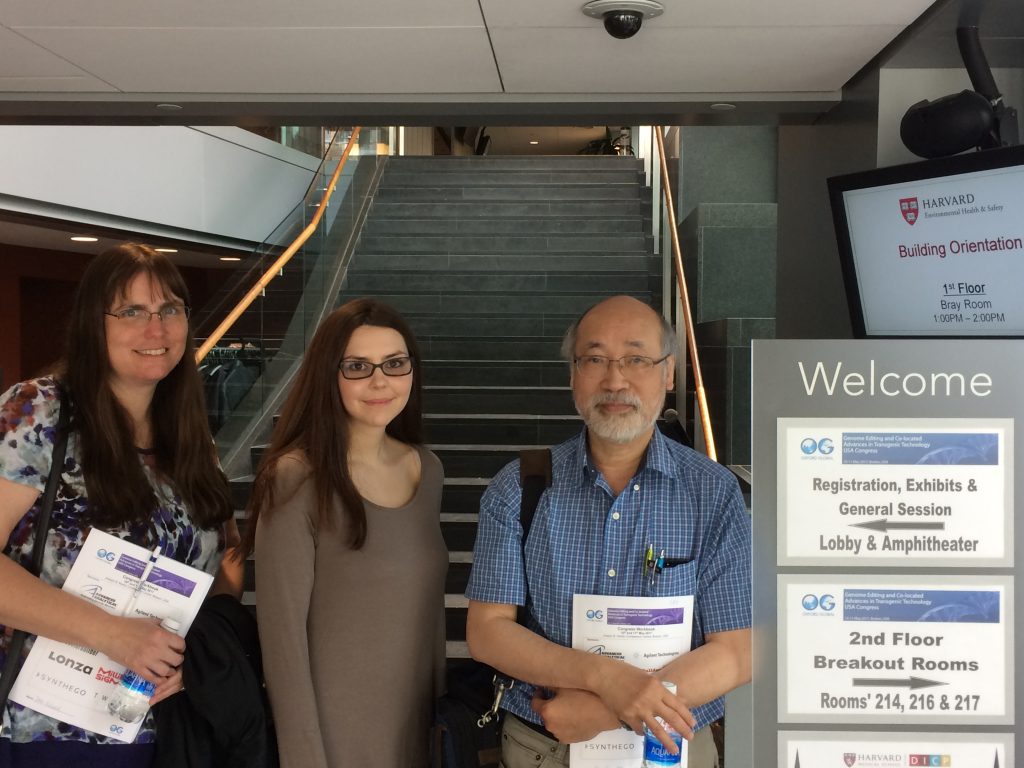 Our team at the Genome Editing conference