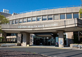 UConn Health Main Building entrance