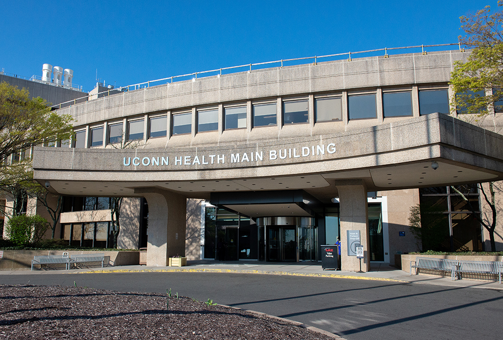 UConn Health Main Building entrance