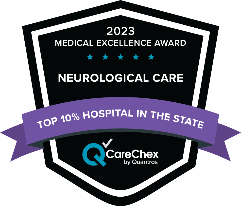 2023 Medical Excellence Award for Neurological Care, Top 10% Hospital in the State