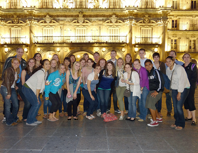 Group photo in Salamanca, Spain