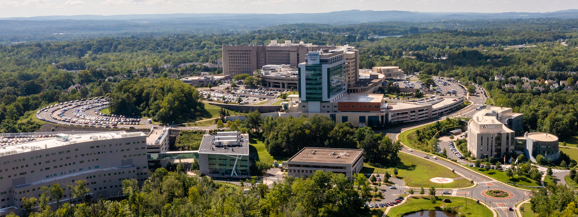 Aerial view of UConn Health