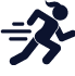 Running woman icon