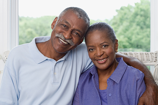 Senior African American couple