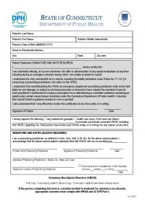 Connecticut Voluntary NonOpioid Directive Form