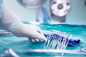 Surgical instruments in the operating room