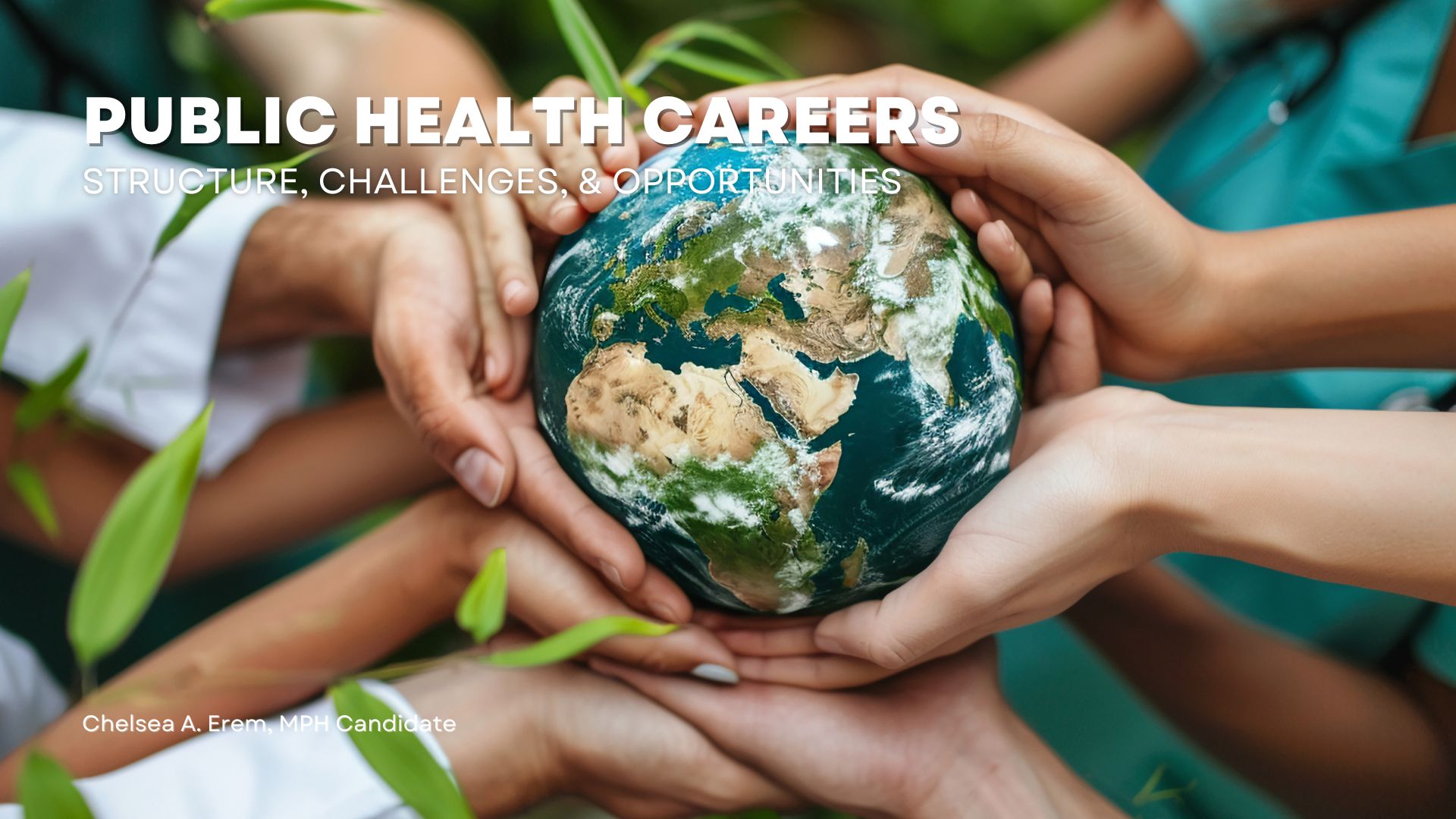 Public health careers presentation title page