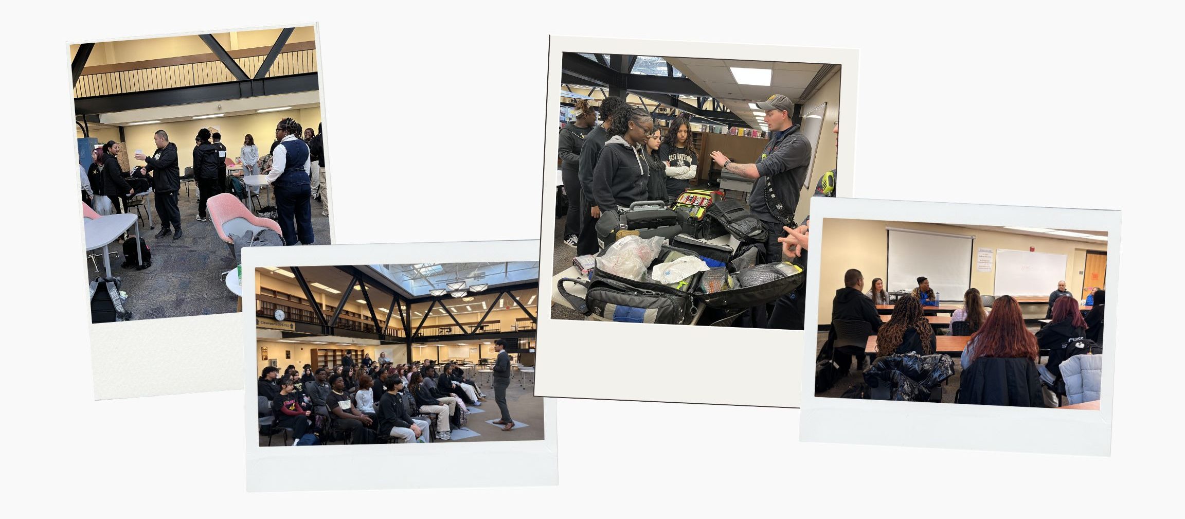 group collage for east hartford high career exploration day
