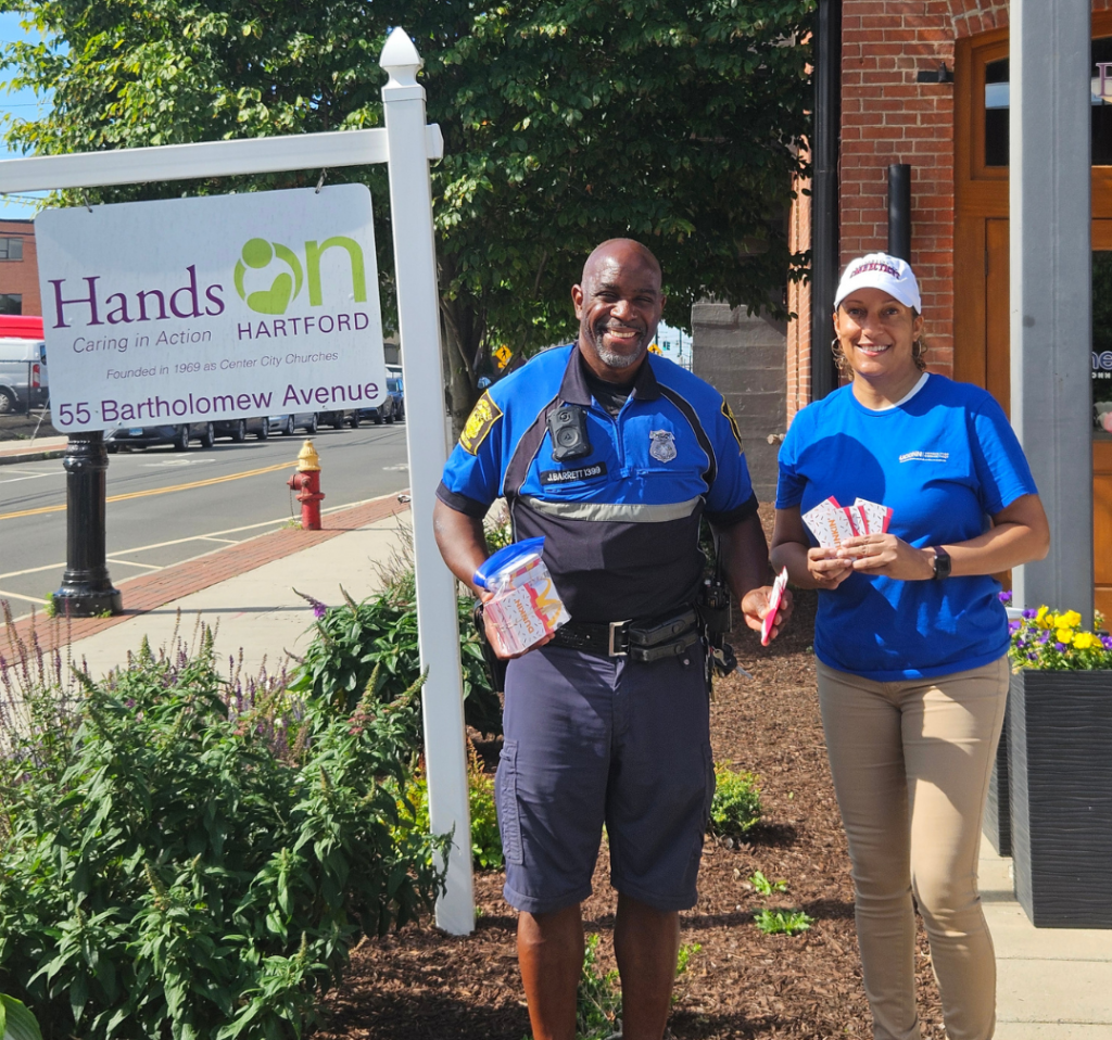 Jim Barrett and Dr. Stacey Brown at Hands on Hartford