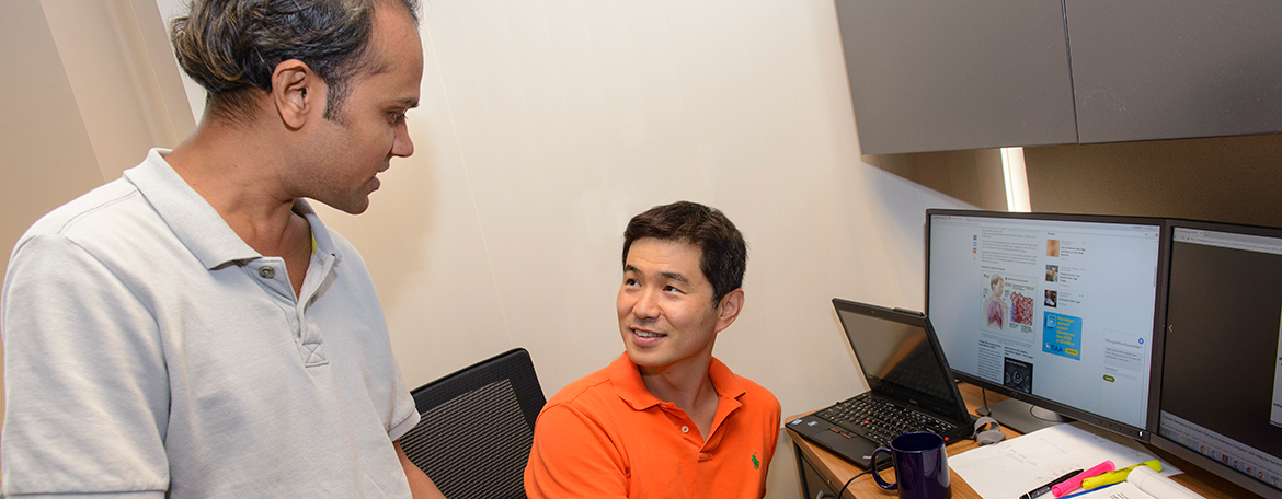 Center for Quantitative Medicine postdocs talking
