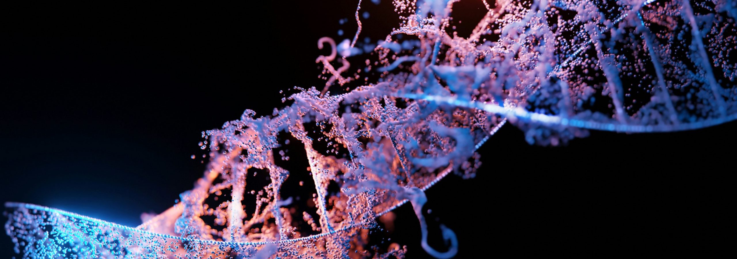 Photo render of DNA strand
