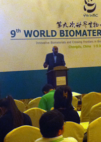 World Biomaterials Congress in Chengdu, China