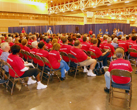 Volunteers at the New Orleans CARE Clinic.