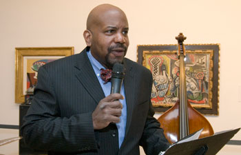 Dr. Cato T. Laurencin saying a few words at the "The Taste of History."
